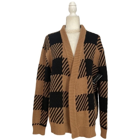 Mother of Pearl Blake Checked Organic Cotton Cardigan Sweater NWT - Picture 11 of 15